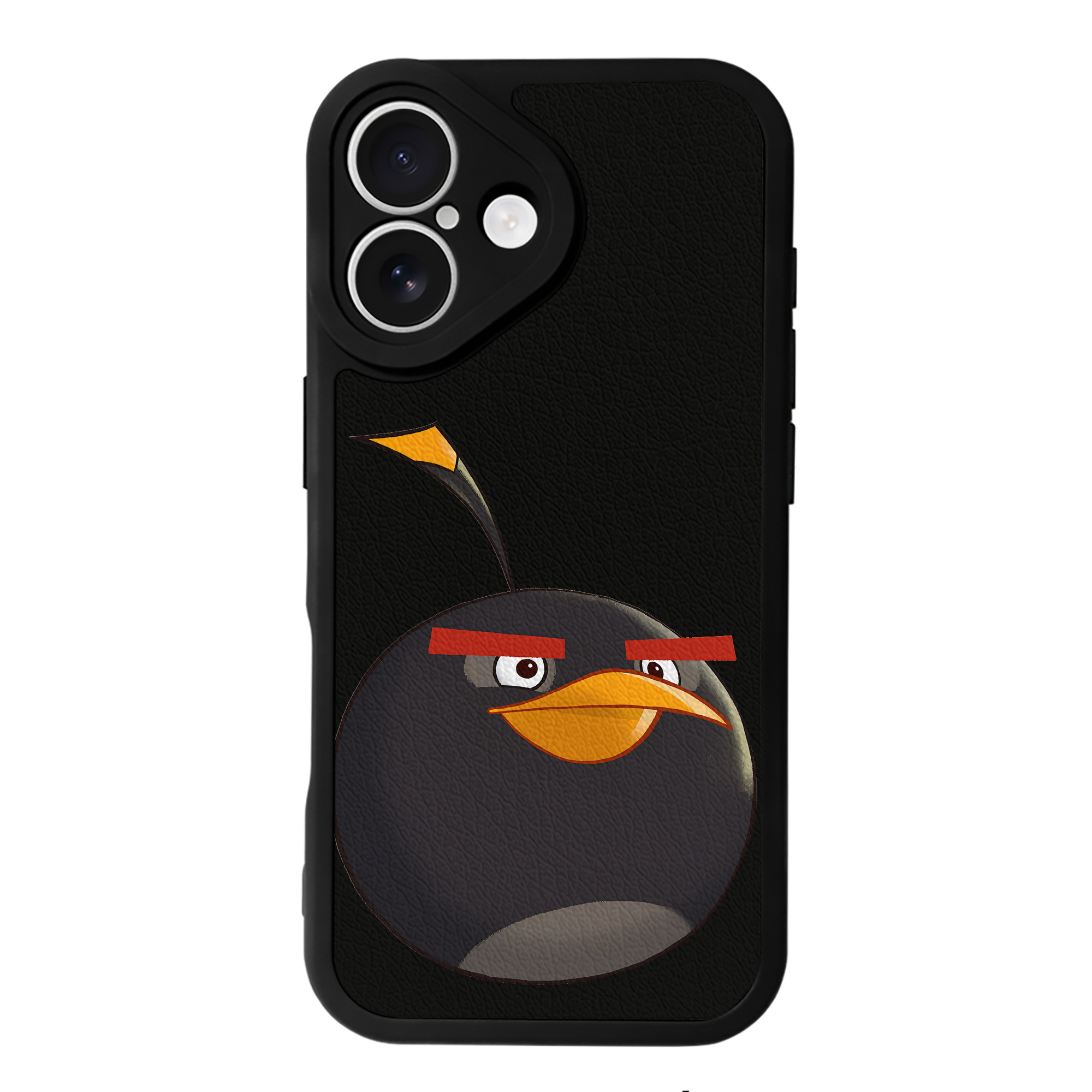 （画像用） Angry Birds アングリーバード 【iPhone 16シリーズ対応】シリコンスマホケース（レザー調） 材質：シリコン